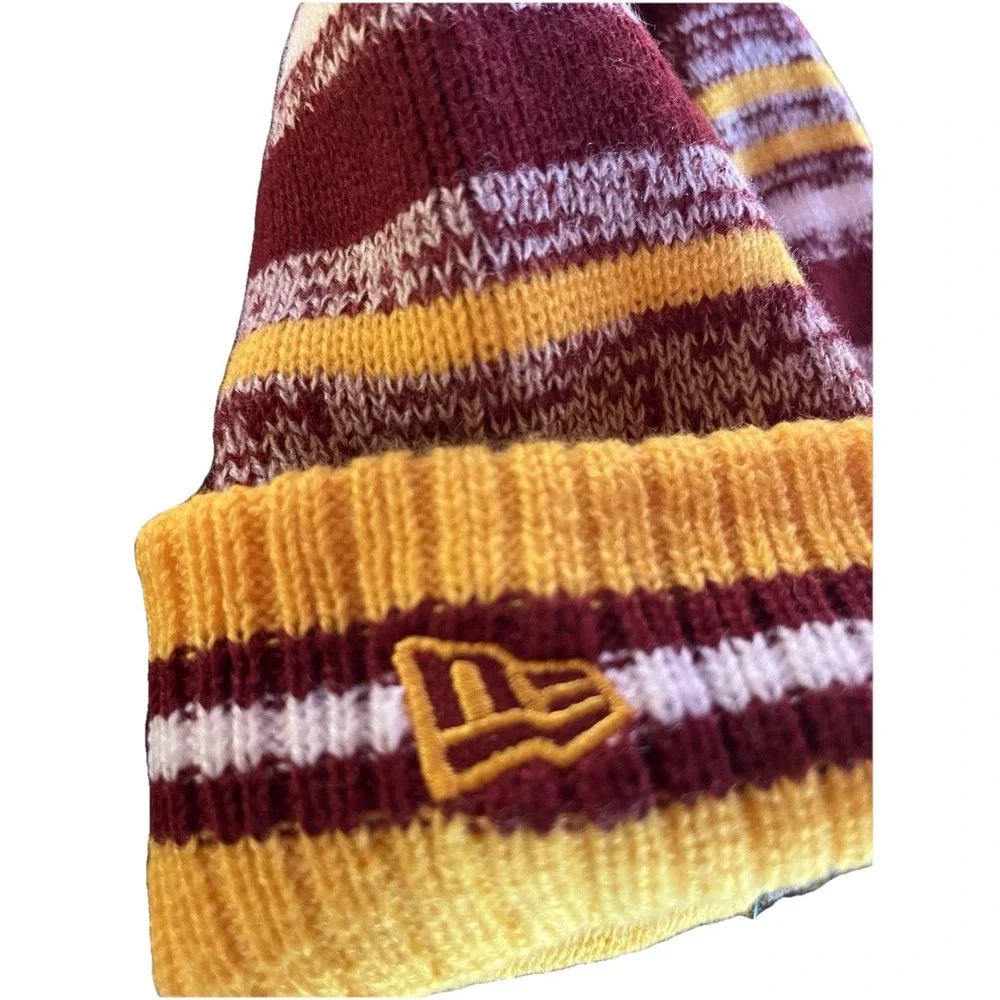 Washington Commanders New Era Knit Beanie Hat Official On‎ Field Burgundy NWT